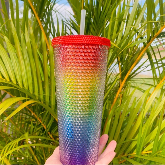 Starbucks China Pride Studded Cup Rainbow Tumbler Venti 24oz New Overseas 2021 - Picture 9 of 16